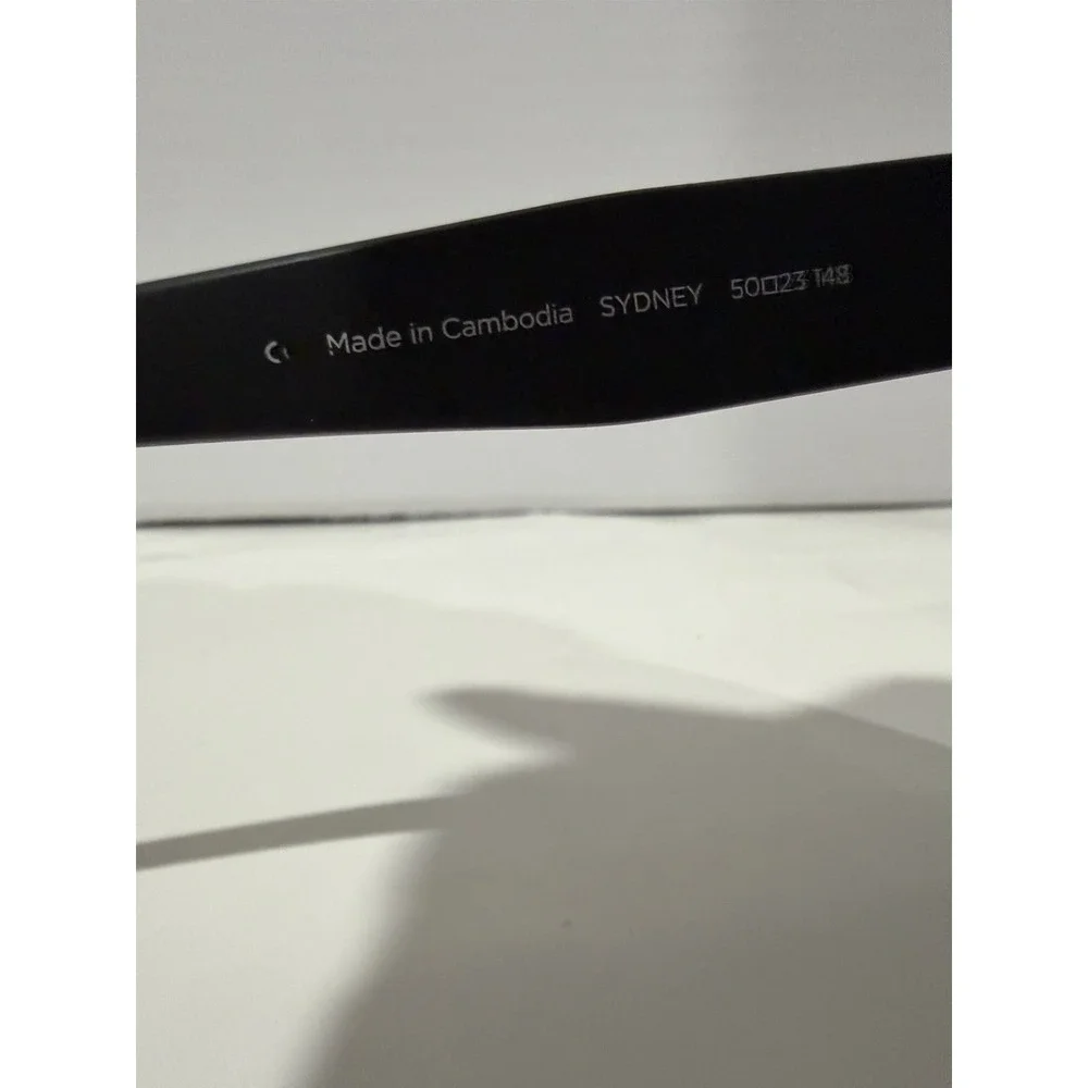 Toms Sydney Black Traveler Collection Sunglasses, Black / Green (Scuffs) #61
